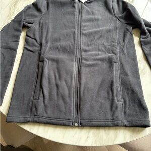 Lands' End Black Full-Zip Fleece Jacket